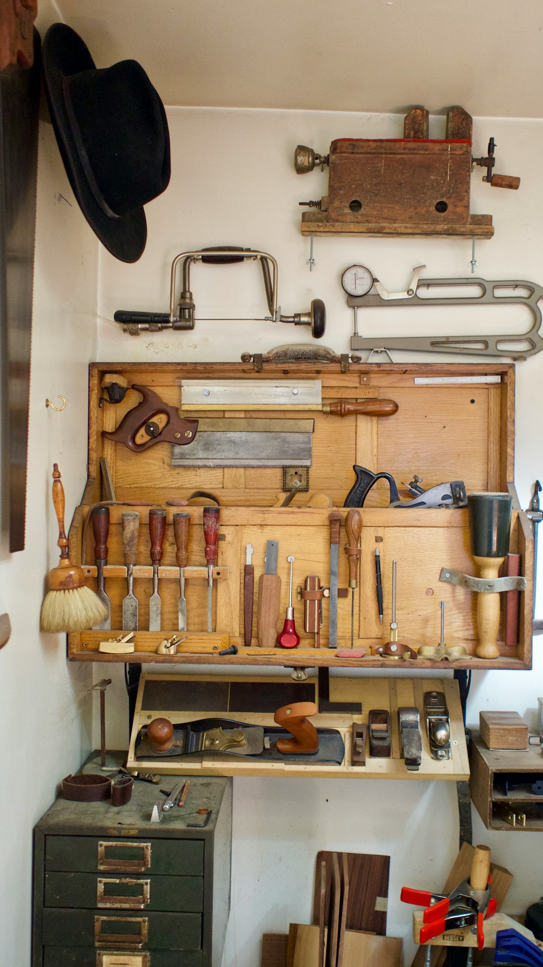 a-workbench-filled-with-lots-of-tools-2pmdixmfvvu